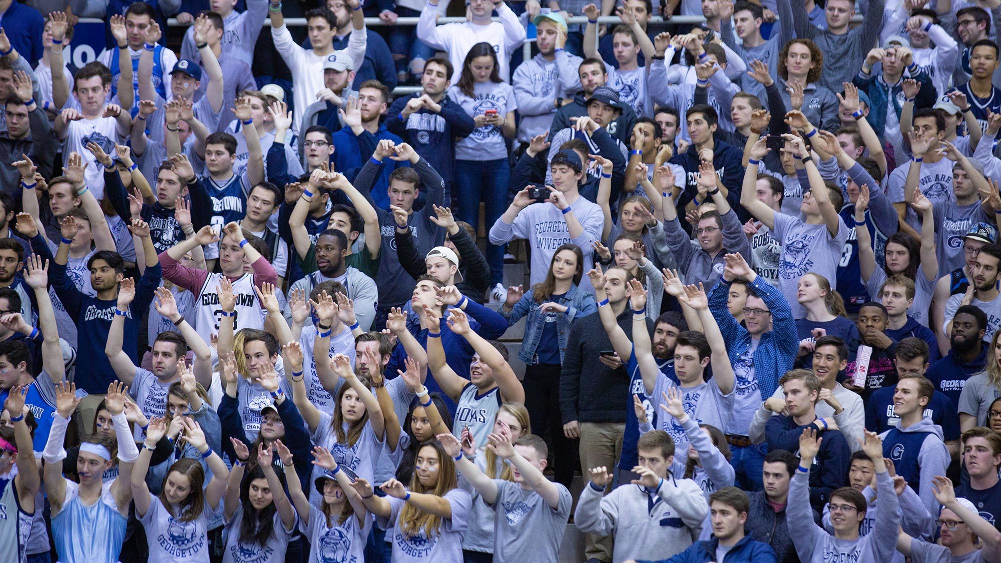 GA students attend a basketball game